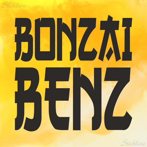 Aufkleber BONZAI BENZ